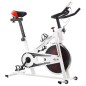 vidaXL Cyclette Ellittica con Sensori a Impulso Bianca e Rossa vidaXL Cyclette Ellittica con Sensori a Impulso Bianca e Rossa