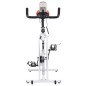 vidaXL Cyclette Ellittica con Sensori a Impulso Bianca e Rossa vidaXL Cyclette Ellittica con Sensori a Impulso Bianca e Rossa