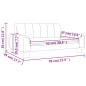 vidaXL Divano per Bambini Grigio Scuro 70x45x30 cm in Tessuto