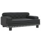 vidaXL Divano per Bambini Nero 70x45x30 cm in Similpelle