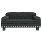 vidaXL Divano per Bambini Nero 70x45x30 cm in Similpelle