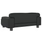 vidaXL Divano per Bambini Nero 70x45x30 cm in Similpelle