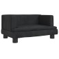 vidaXL Divano per Bambini Nero 60x40x30 cm in Velluto