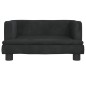 vidaXL Divano per Bambini Nero 60x40x30 cm in Velluto