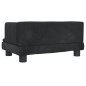 vidaXL Divano per Bambini Nero 60x40x30 cm in Velluto