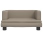 vidaXL Divano per Bambini Cappuccino 60x40x30 cm in Similpelle