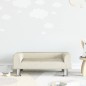 vidaXL Divano per Bambini Crema 70x45x26,5 cm in Velluto