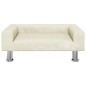 vidaXL Divano per Bambini Crema 70x45x26,5 cm in Velluto