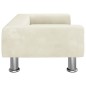 vidaXL Divano per Bambini Crema 70x45x26,5 cm in Velluto