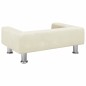 vidaXL Divano per Bambini Crema 70x45x26,5 cm in Velluto