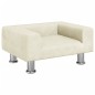 vidaXL Divano per Bambini Crema 50x40x26,5 cm in Velluto
