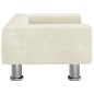 vidaXL Divano per Bambini Crema 50x40x26,5 cm in Velluto