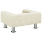 vidaXL Divano per Bambini Crema 50x40x26,5 cm in Velluto