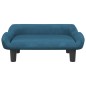 vidaXL Divano per Bambini Blu 70x40x24 cm in Velluto