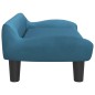 vidaXL Divano per Bambini Blu 70x40x24 cm in Velluto