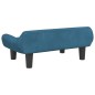 vidaXL Divano per Bambini Blu 70x40x24 cm in Velluto