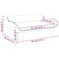 vidaXL Divano per Bambini Blu 70x40x24 cm in Velluto