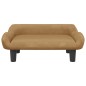 vidaXL Divano per Bambini Marrone 70x40x24 cm in Velluto