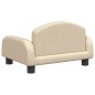 vidaXL Divano per Bambini Crema 50x40x30 cm in Tessuto
