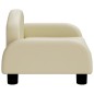 vidaXL Divano per Bambini Crema 50x40x30 cm in Similpelle