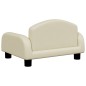 vidaXL Divano per Bambini Crema 50x40x30 cm in Similpelle
