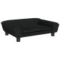 vidaXL Divano per Bambini Nero 70x45x26 cm in Velluto