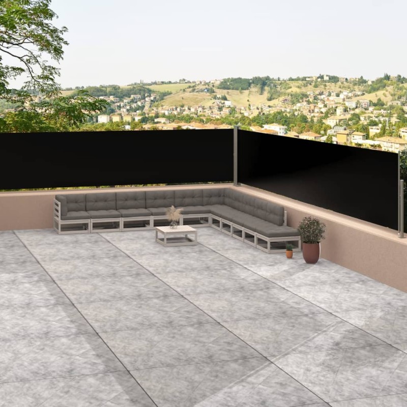 Tenda Laterale Retrattile Nera 117x1200 cm Tenda Laterale Retrattile Nera 117x1200 cm