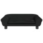 vidaXL Divano per Bambini Nero 70x45x26 cm in Velluto
