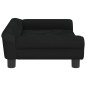 vidaXL Divano per Bambini Nero 70x45x26 cm in Velluto