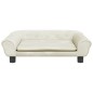 vidaXL Divano per Bambini Crema 70x45x26 cm in Velluto