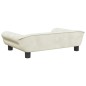 vidaXL Divano per Bambini Crema 70x45x26 cm in Velluto