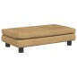 vidaXL Divano Bambini con Poggiapiedi Marrone 100x50x30 cm in Velluto