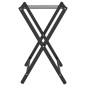 vidaXL Portabagagli Nero 68,5x38x58 cm in Bambù