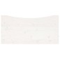vidaXL Piano Scrivania Bianco 100x50x2,5 cm in Legno Massello di Pino
