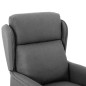 vidaXL Poltrona Reclinabile in Tessuto Grigio Chiaro