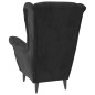 vidaXL Poltrona Grigio Scuro Velluto vidaXL Poltrona Grigio Scuro Velluto