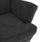 vidaXL Poltrona Grigio Scuro Velluto vidaXL Poltrona Grigio Scuro Velluto