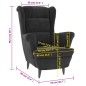 vidaXL Poltrona Grigio Scuro Velluto vidaXL Poltrona Grigio Scuro Velluto