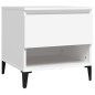 Tavolino Bianco 50x46x50 cm in Legno Multistrato Tavolino Bianco 50x46x50 cm in Legno Multistrato