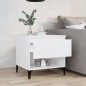 Tavolino Bianco 50x46x50 cm in Legno Multistrato Tavolino Bianco 50x46x50 cm in Legno Multistrato