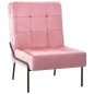 vidaXL Poltrona Relax 65x79x87 cm Rosa in Velluto vidaXL Poltrona Relax 65x79x87 cm Rosa in Velluto