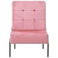 vidaXL Poltrona Relax 65x79x87 cm Rosa in Velluto vidaXL Poltrona Relax 65x79x87 cm Rosa in Velluto
