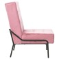 vidaXL Poltrona Relax 65x79x87 cm Rosa in Velluto vidaXL Poltrona Relax 65x79x87 cm Rosa in Velluto