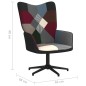 vidaXL Sedia Relax in Tessuto Patchwork vidaXL Sedia Relax in Tessuto Patchwork
