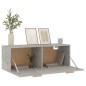 Mobile Pensile Grigio Cemento 100x36,5x35 cm Legno Multistrato Mobile Pensile Grigio Cemento 100x36,5x35 cm Legno Multistrato
