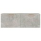 Mobile Pensile Grigio Cemento 100x36,5x35 cm Legno Multistrato Mobile Pensile Grigio Cemento 100x36,5x35 cm Legno Multistrato