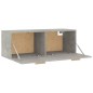 Mobile Pensile Grigio Cemento 100x36,5x35 cm Legno Multistrato Mobile Pensile Grigio Cemento 100x36,5x35 cm Legno Multistrato