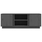 Mobile Porta TV Grigio 110x35x40,5 cm in Legno Massello di Pino Mobile Porta TV Grigio 110x35x40,5 cm in Legno Massello di Pino
