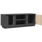 Mobile Porta TV Grigio 110x35x40,5 cm in Legno Massello di Pino Mobile Porta TV Grigio 110x35x40,5 cm in Legno Massello di Pino