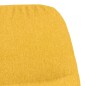 vidaXL Sedia Relax Giallo Senape in Tessuto